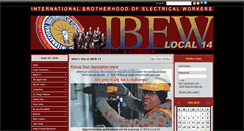 Desktop Screenshot of ibew14.net